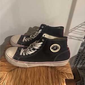 P.F. Flyers Black High-Top Sneakers Size 12